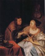 Frans van Mieris Carousing Couple USA oil painting artist
